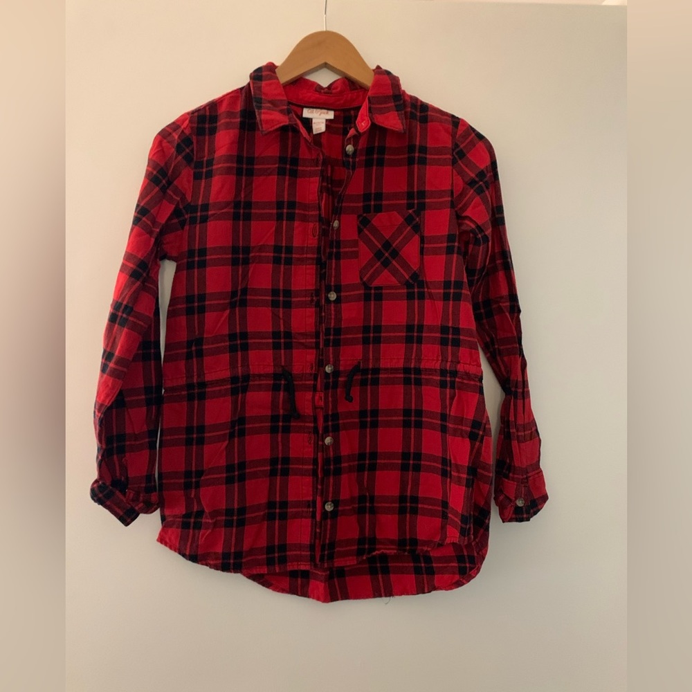 Girls plaid top